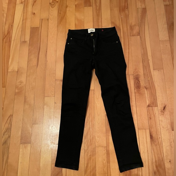 Sezane denim perfect slim black skinny jeans size 24 - Picture 2 of 8